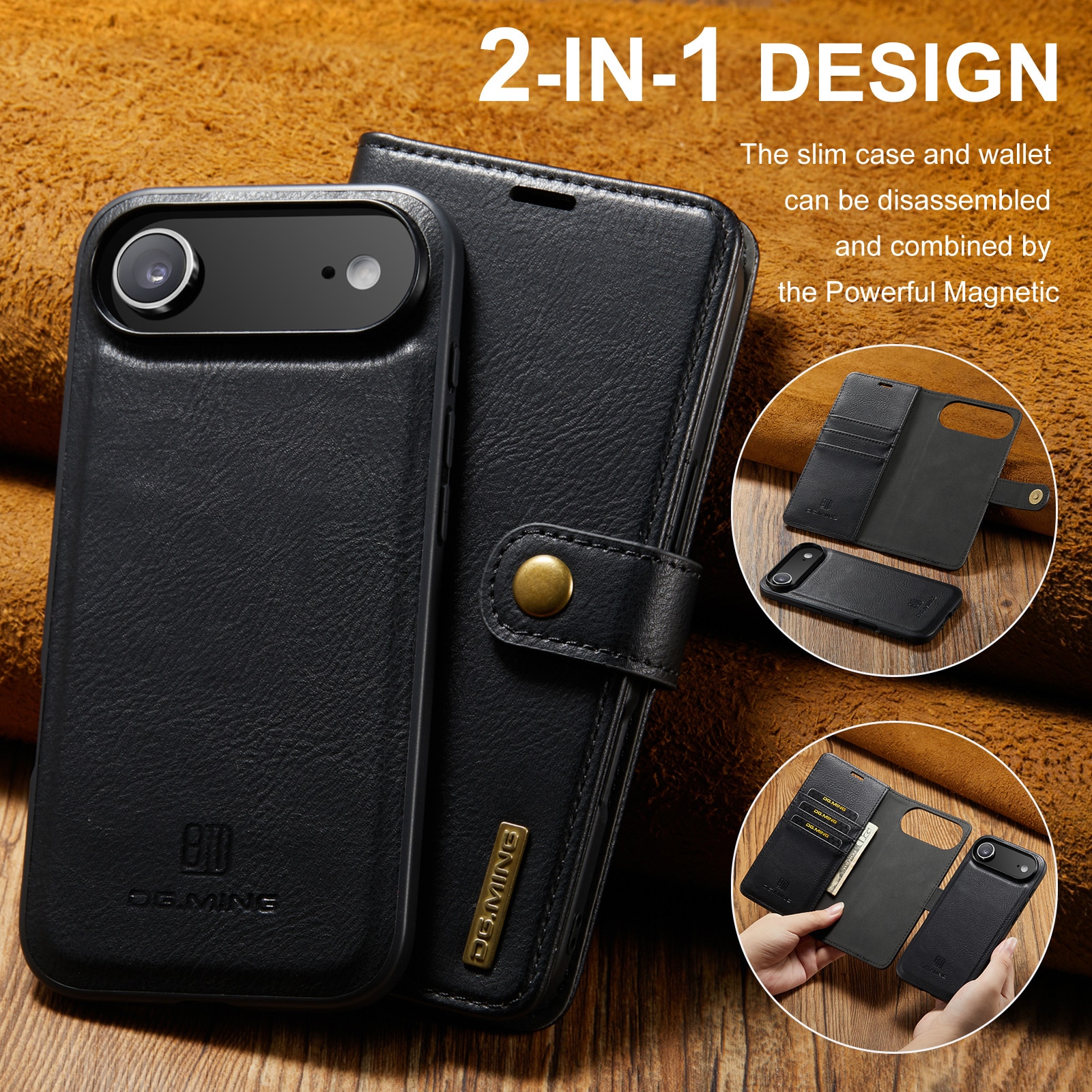 Cartera Magnet Wallet iPhone 17 Air Black