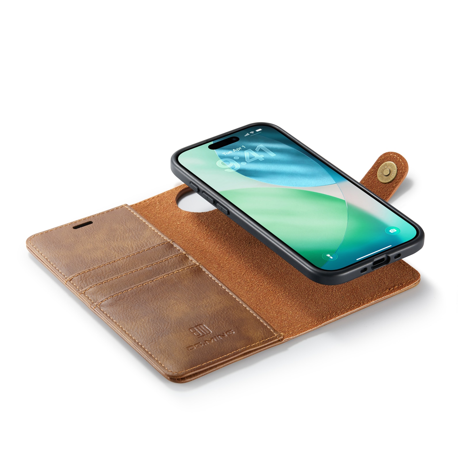 Cartera Magnet Wallet iPhone 17 Air Cognac