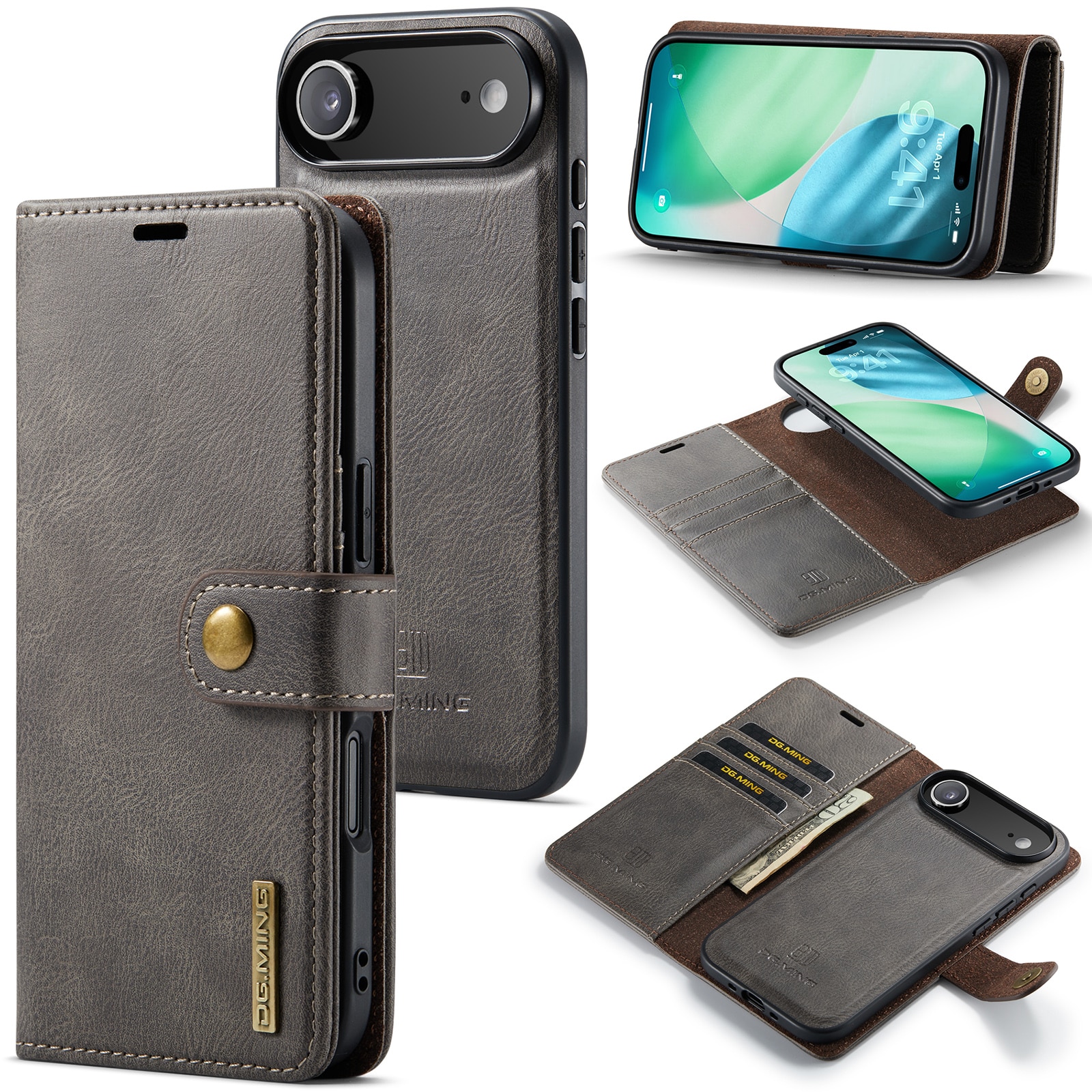 Cartera Magnet Wallet iPhone 17 Air Brown