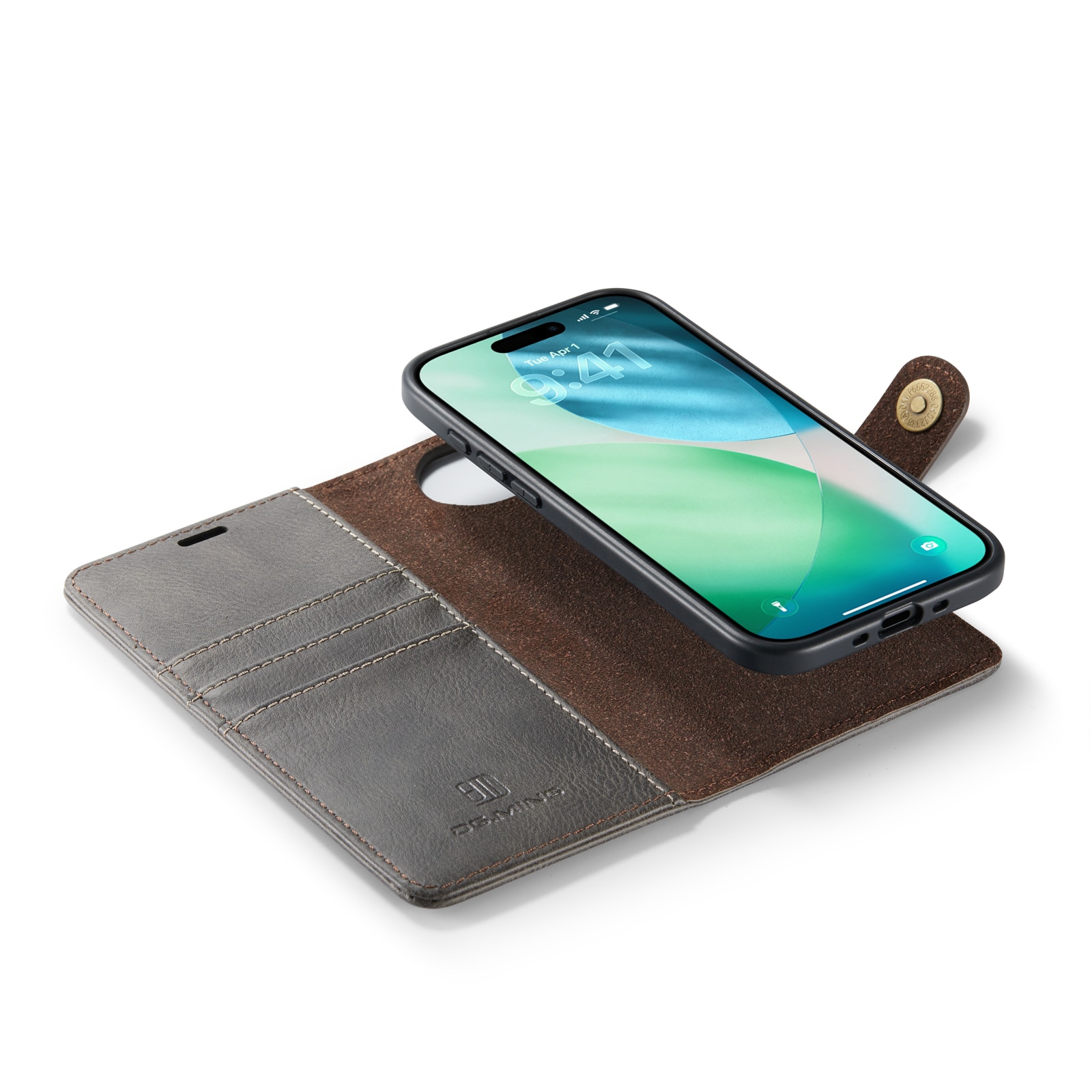 Cartera Magnet Wallet iPhone 17 Air Brown