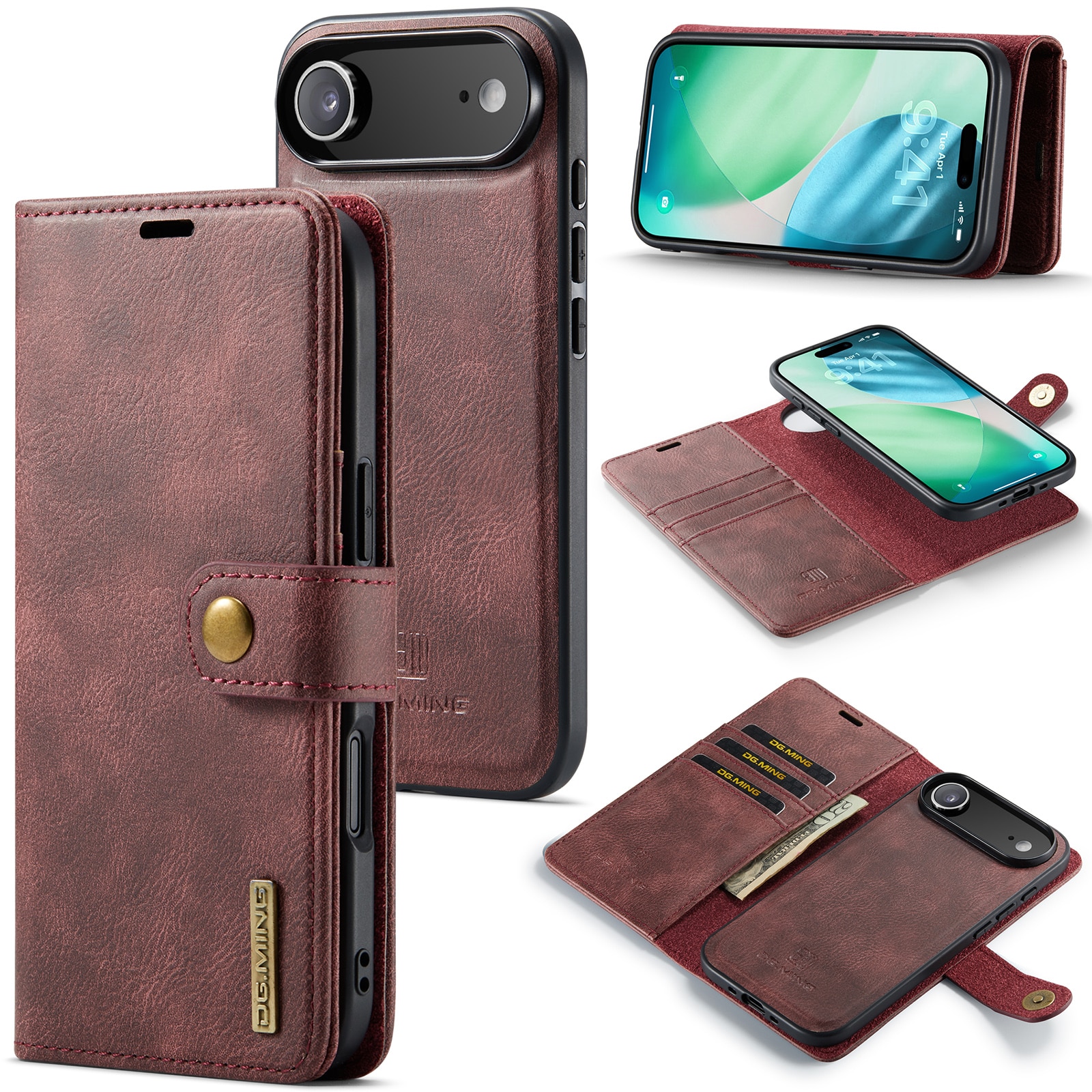 Cartera Magnet Wallet iPhone 17 Air Red