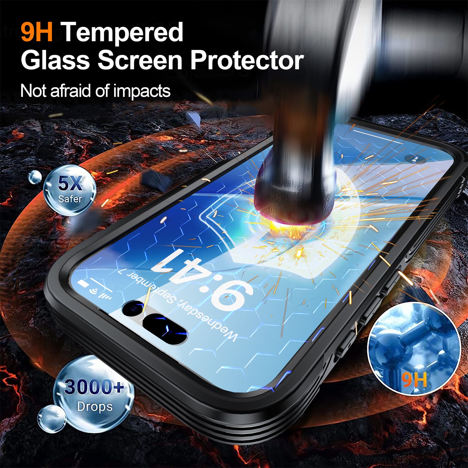 Premium Funda Full Protection iPhone 17 Black