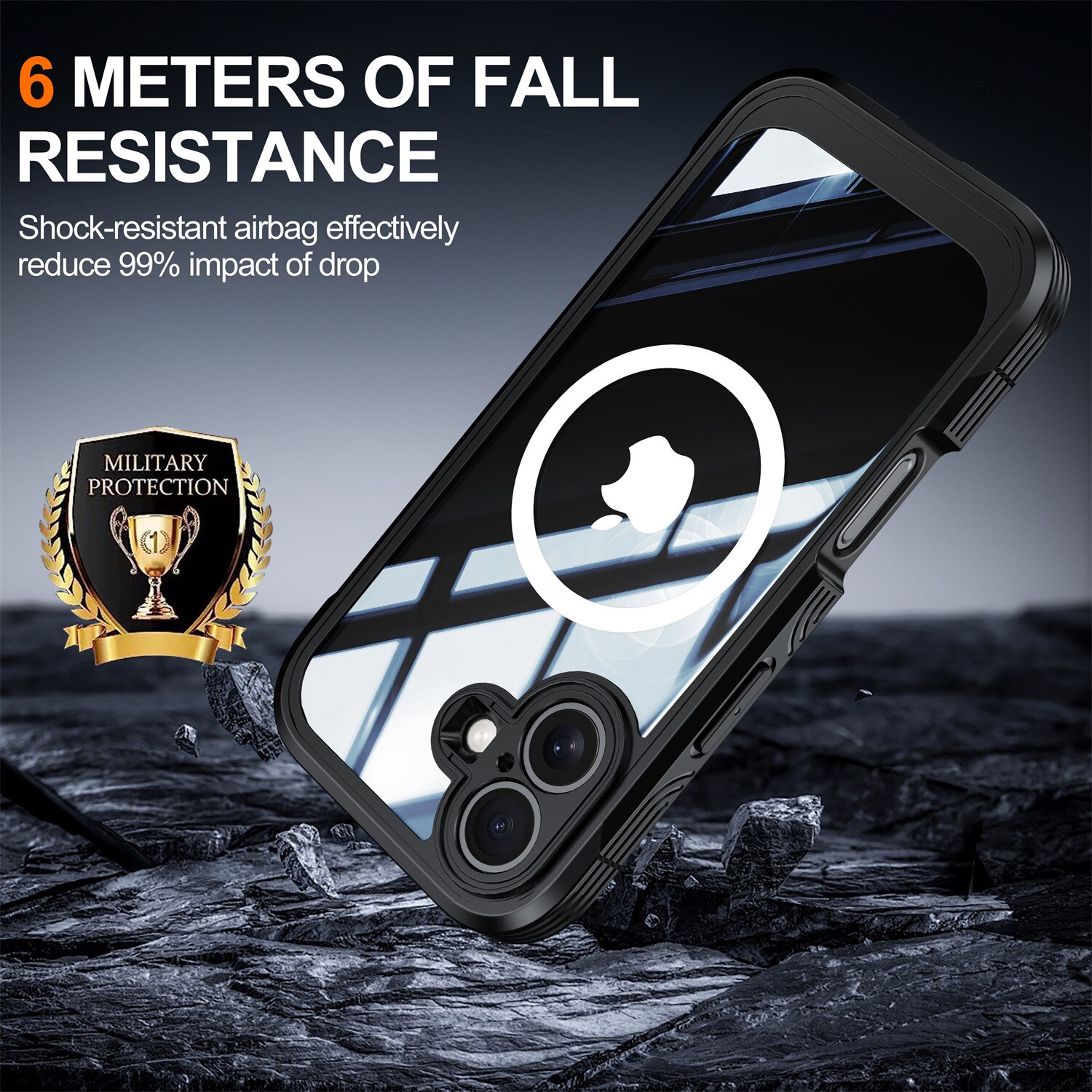 Premium Funda Full Protection iPhone 17 Black
