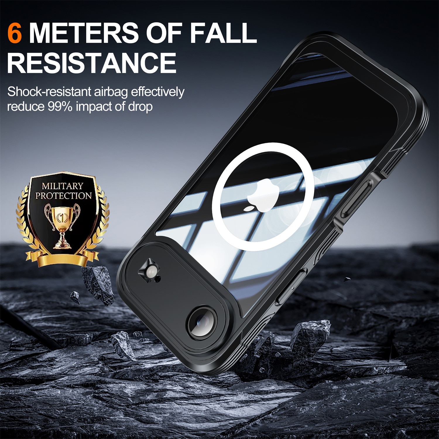 Premium Funda Full Protection iPhone 17 Air Black