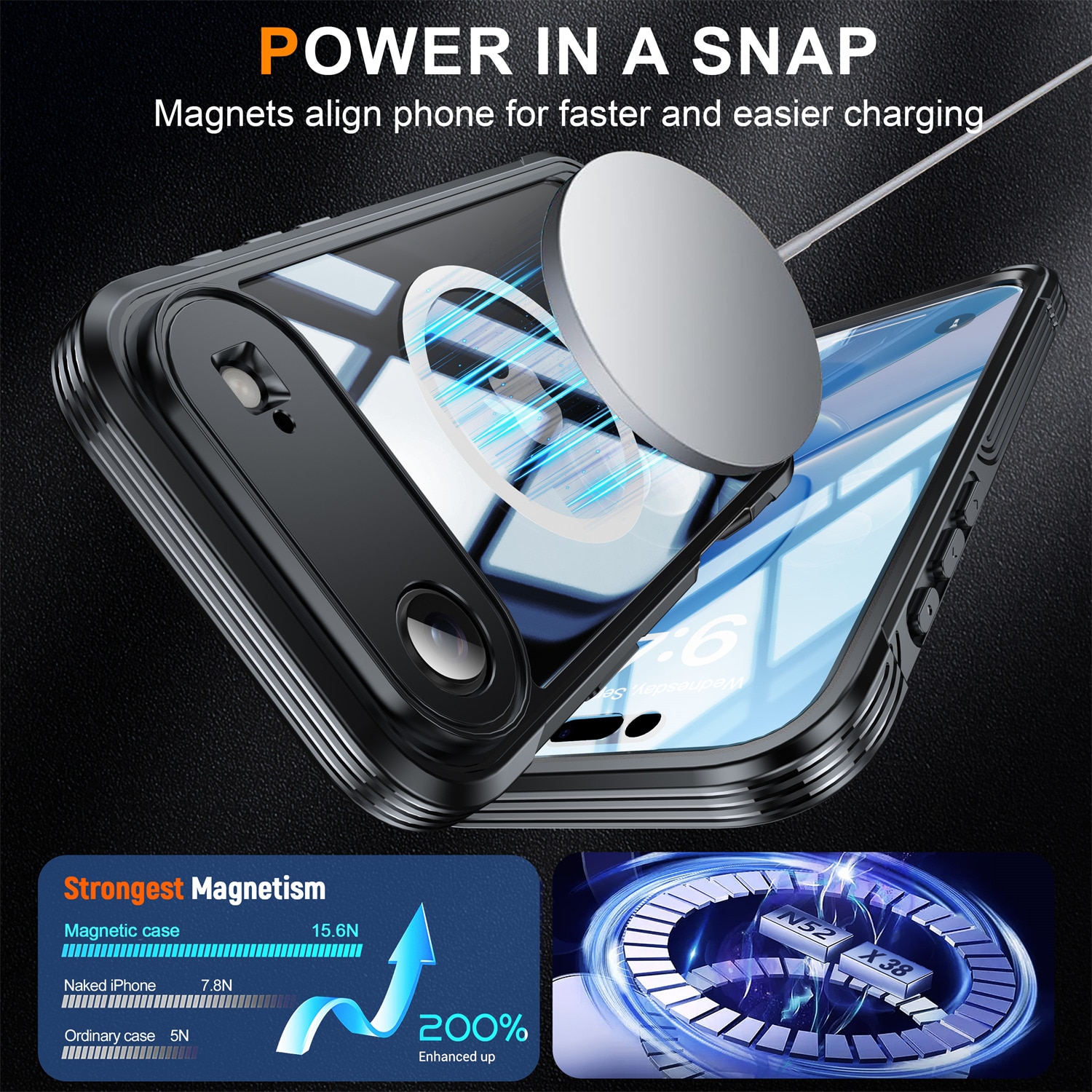 Premium Funda Full Protection iPhone 17 Air Black