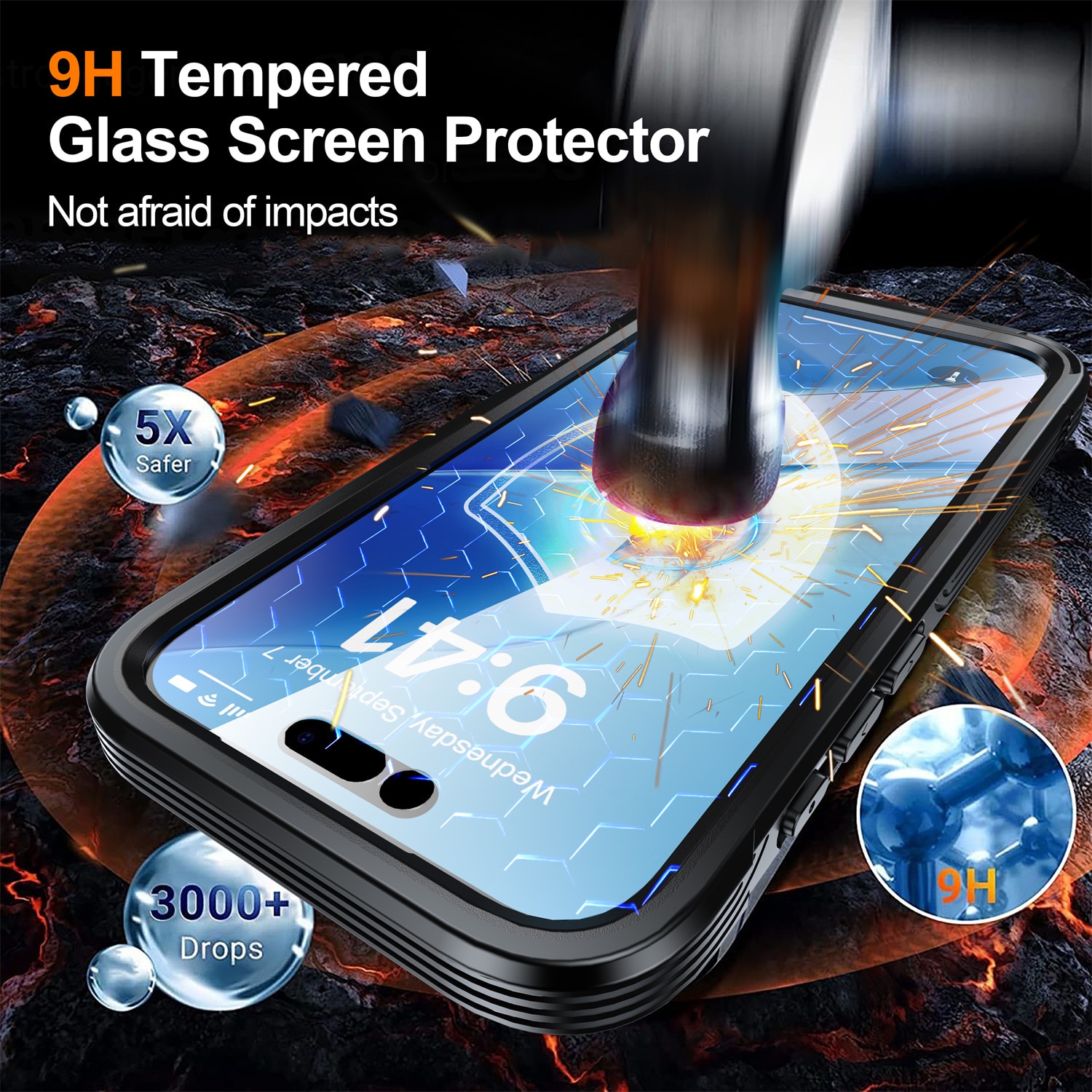 Premium Funda Full Protection iPhone 17 Air Black