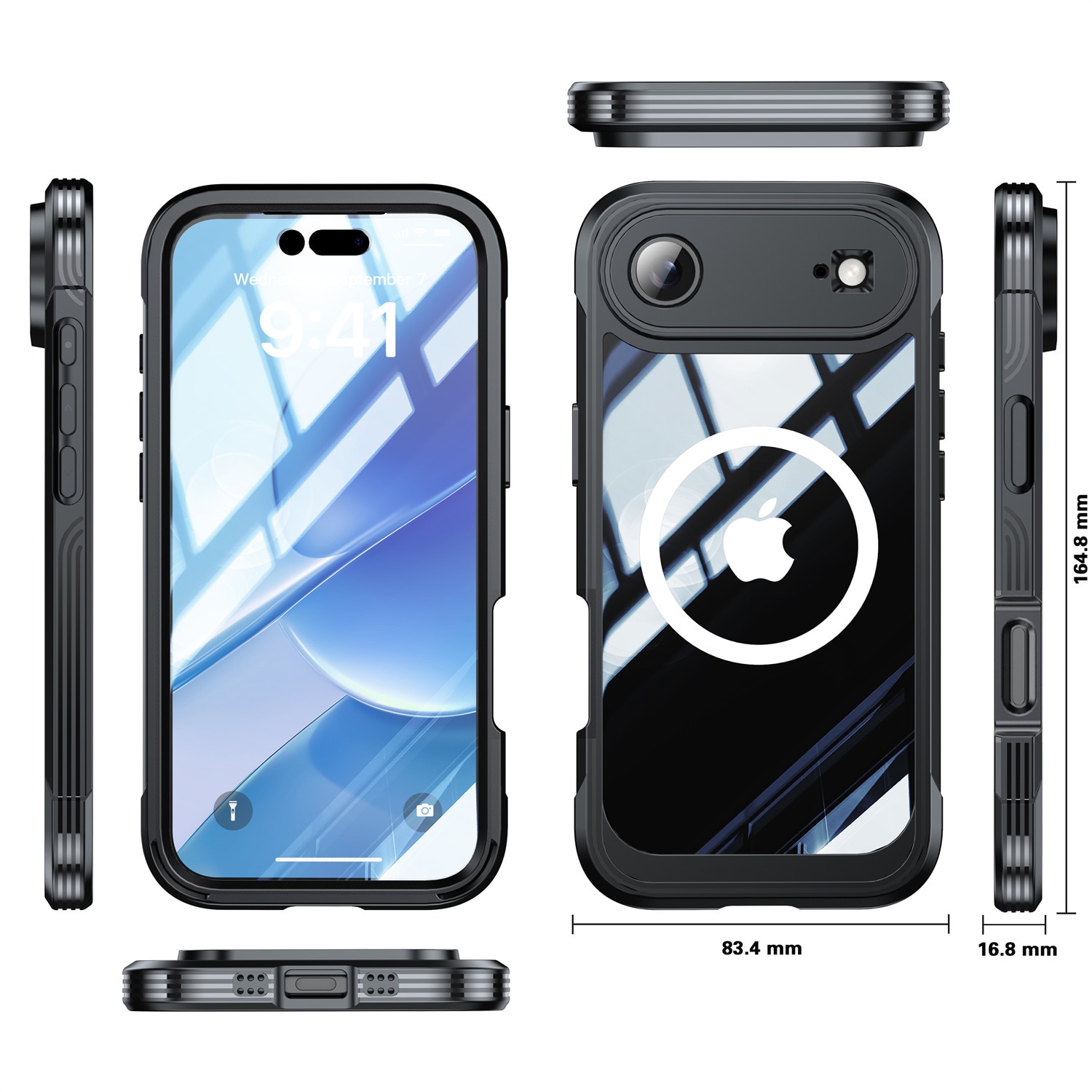 Premium Funda Full Protection iPhone 17 Air Black
