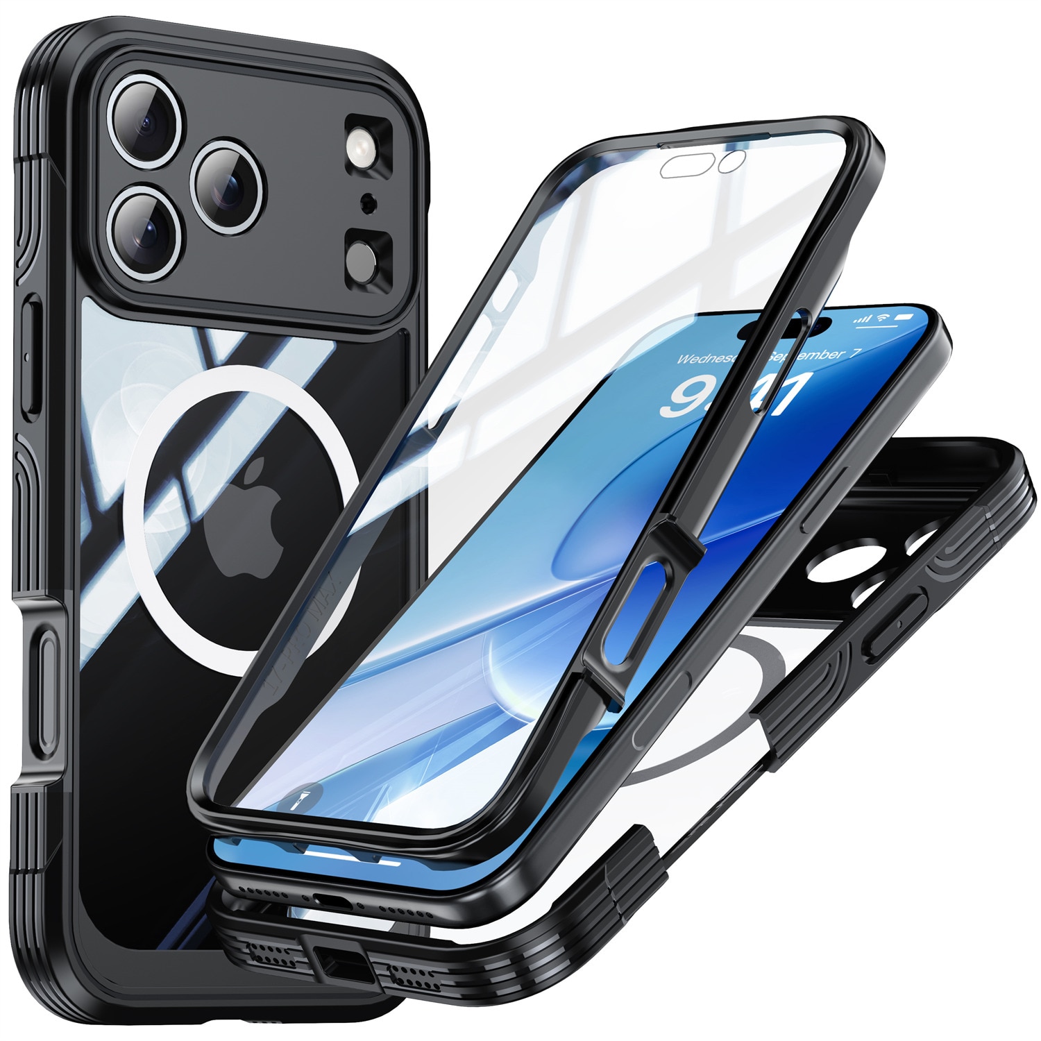 Premium Funda Full Protection iPhone 17 Pro Black
