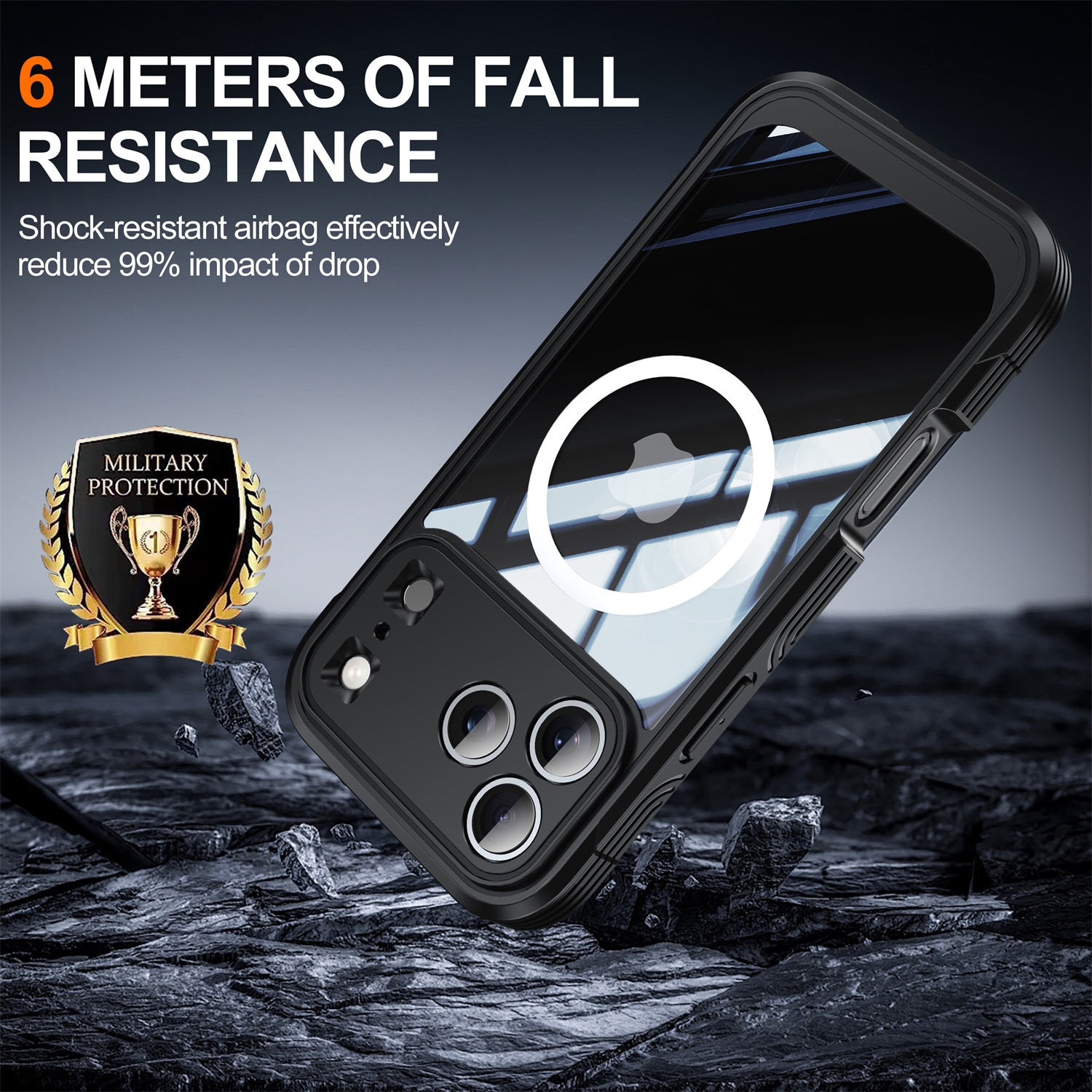 Premium Funda Full Protection iPhone 17 Pro Black
