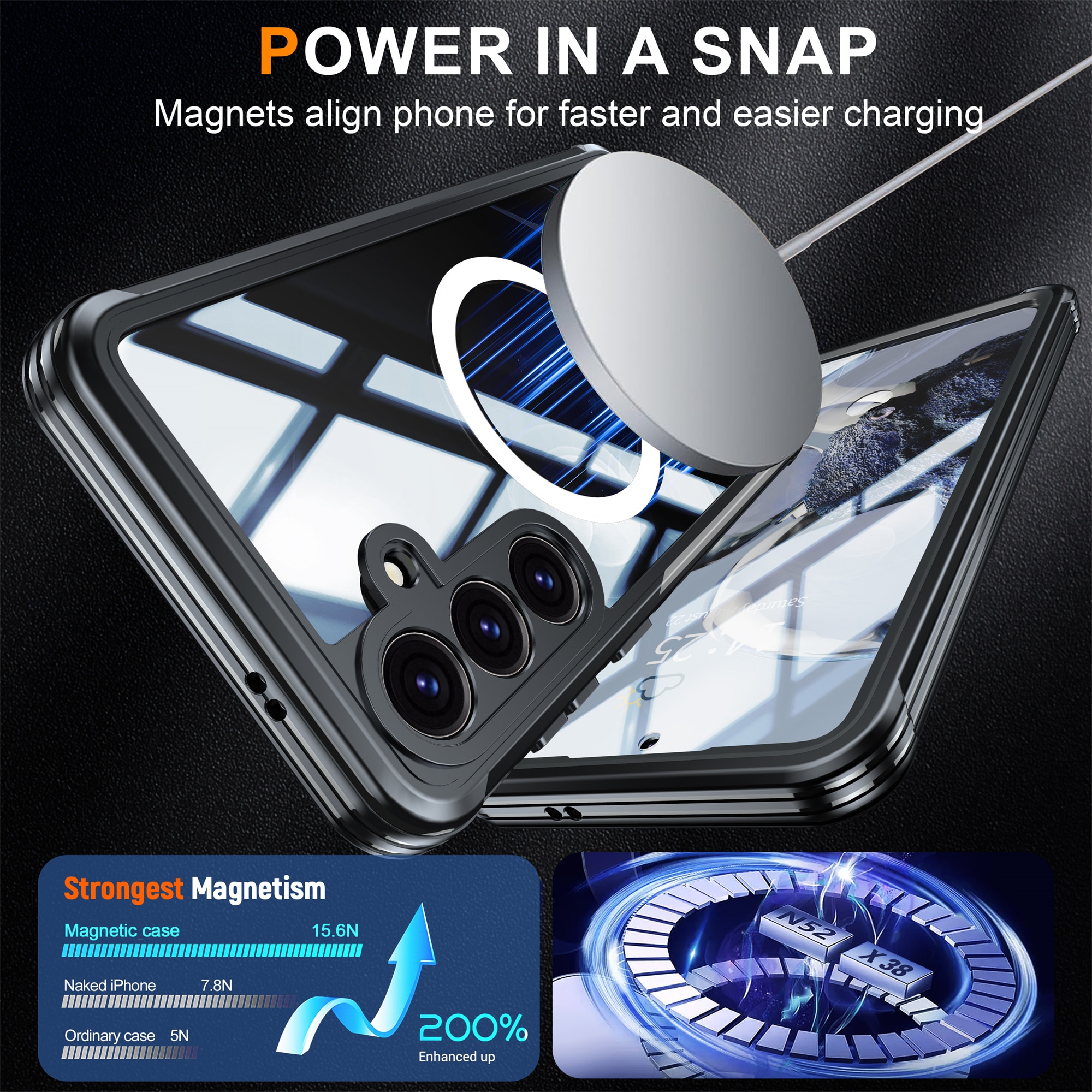 Premium Funda Full Protection Samsung Galaxy S25 FE Black