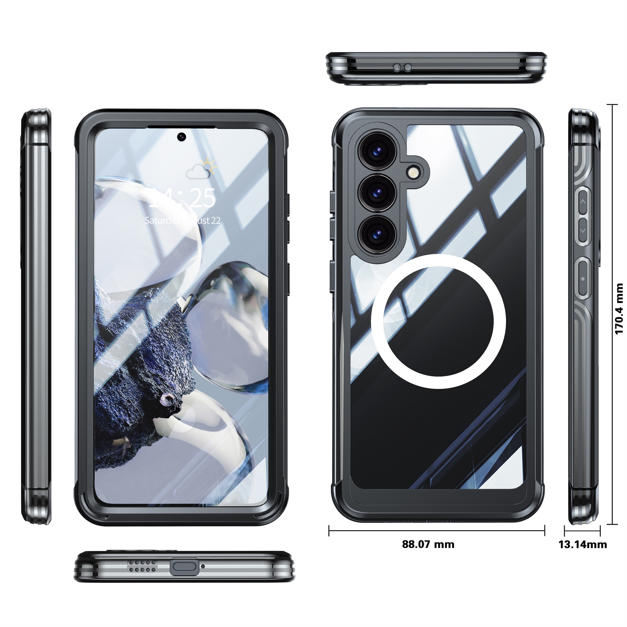 Premium Funda Full Protection Samsung Galaxy S25 FE Black