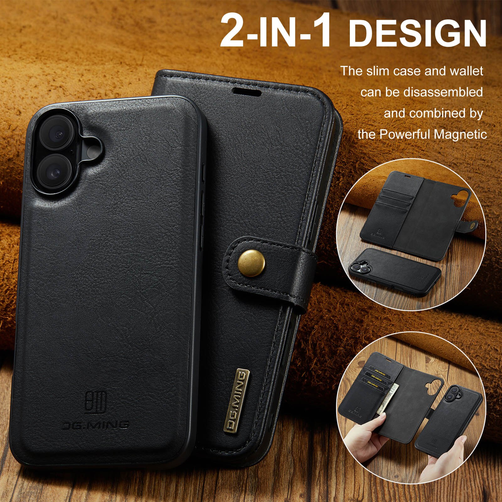 Cartera Magnet Wallet iPhone 17 Black