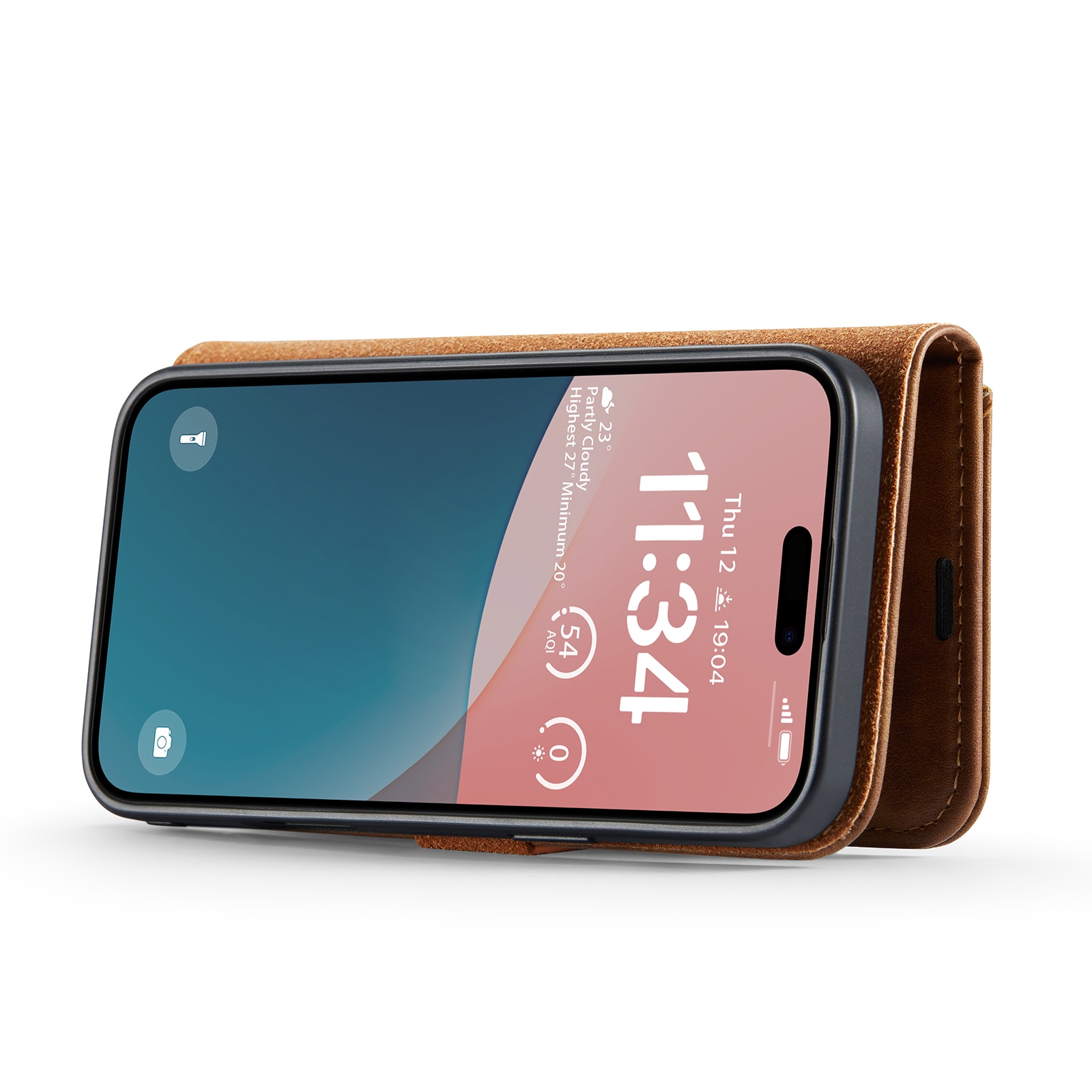 Cartera Magnet Wallet iPhone 17 Cognac