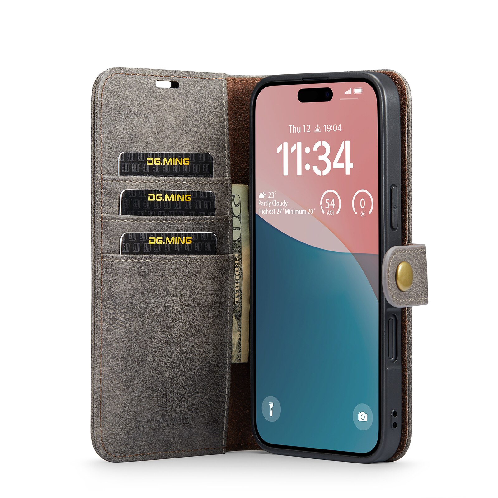 Cartera Magnet Wallet iPhone 17 Brown