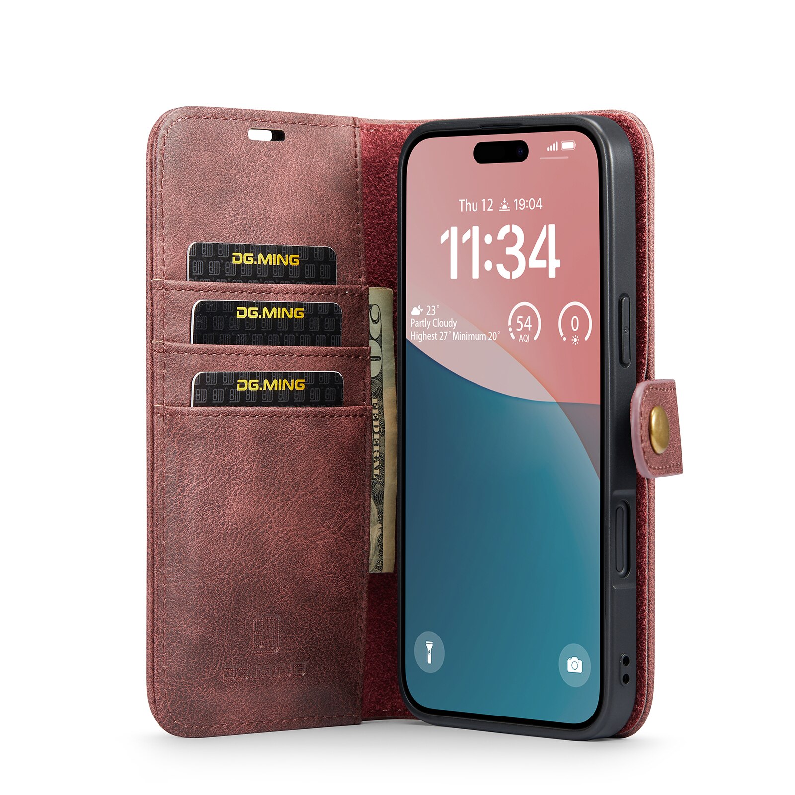 Cartera Magnet Wallet iPhone 17 Red
