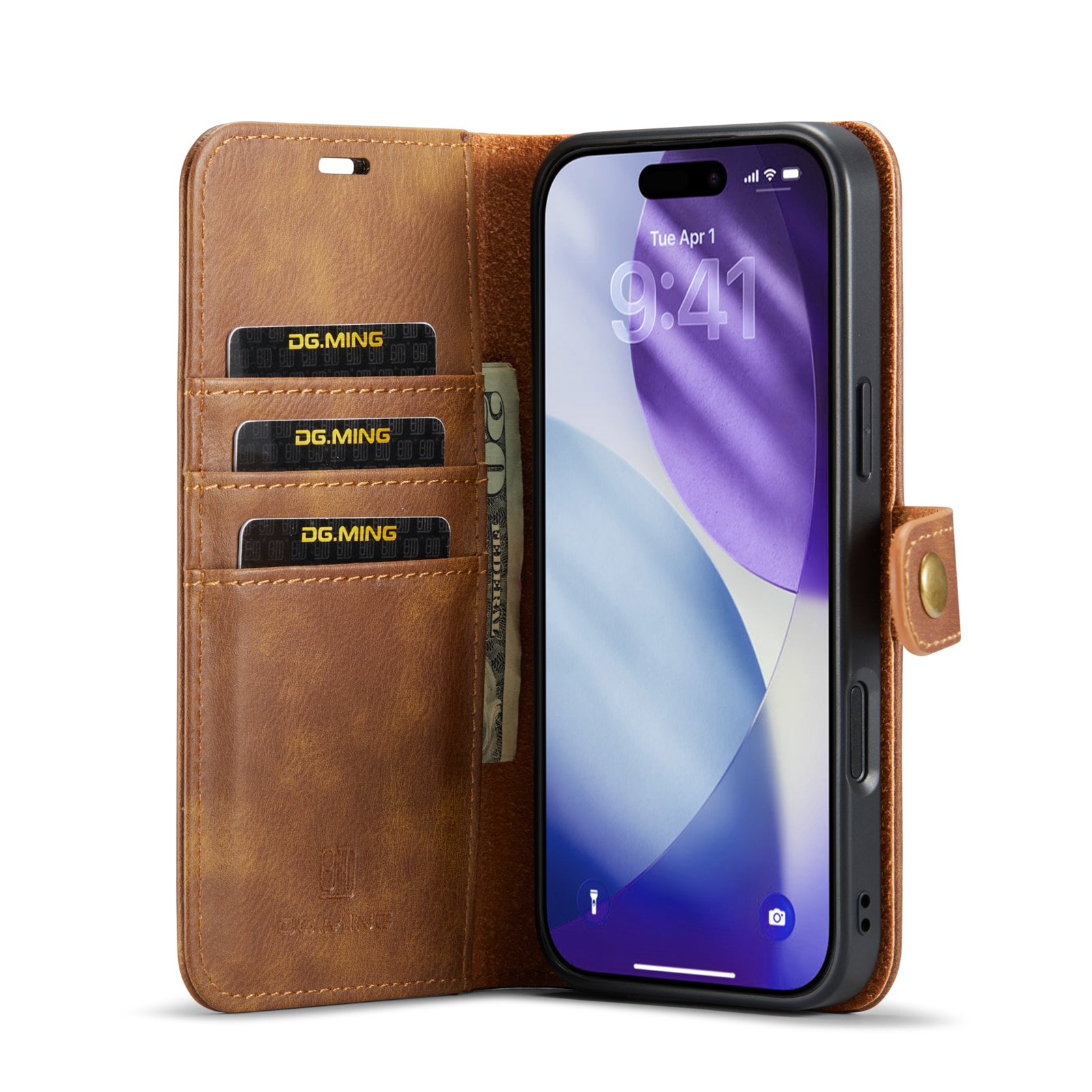 Cartera Magnet Wallet iPhone 17 Pro Cognac