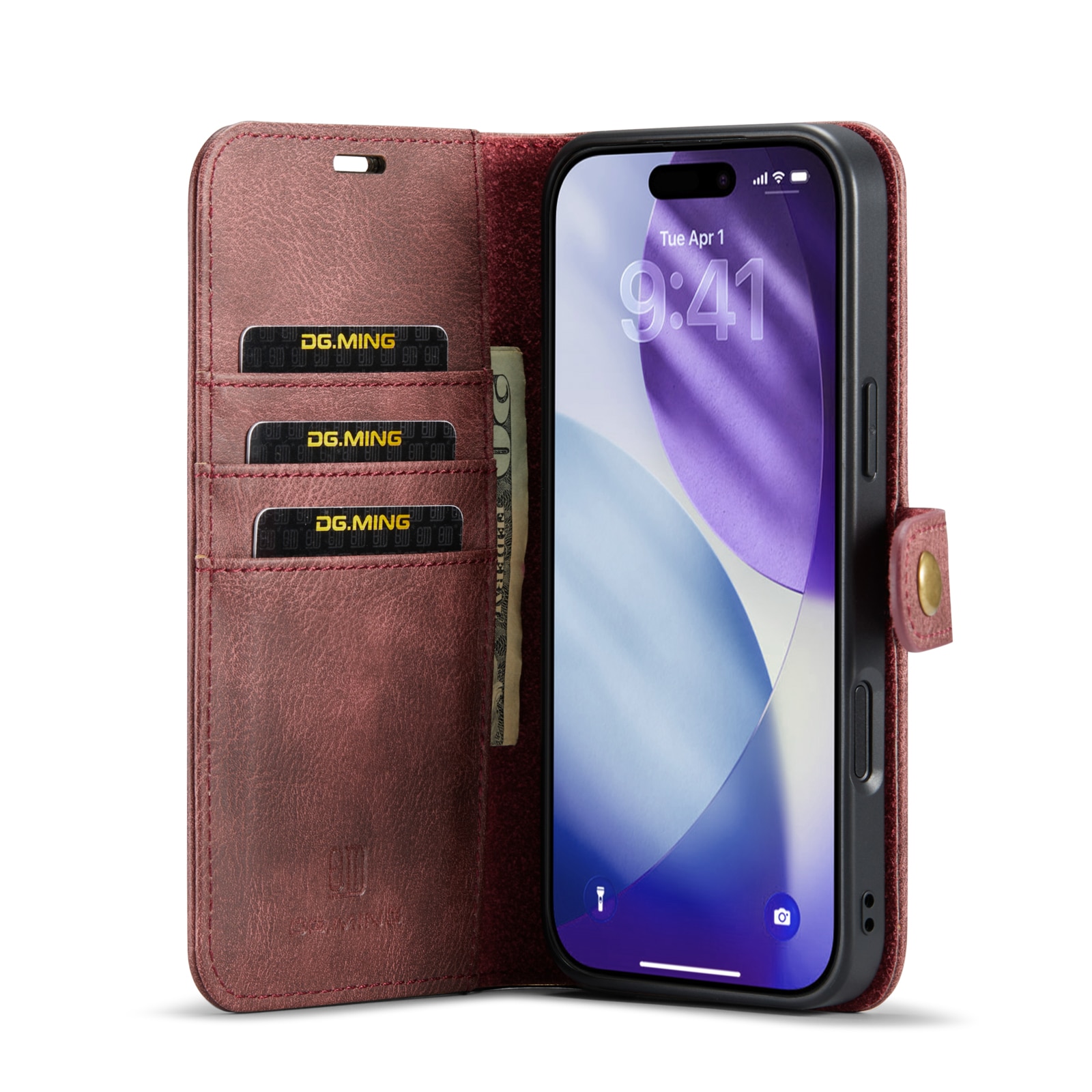 Cartera Magnet Wallet iPhone 17 Pro Max Red