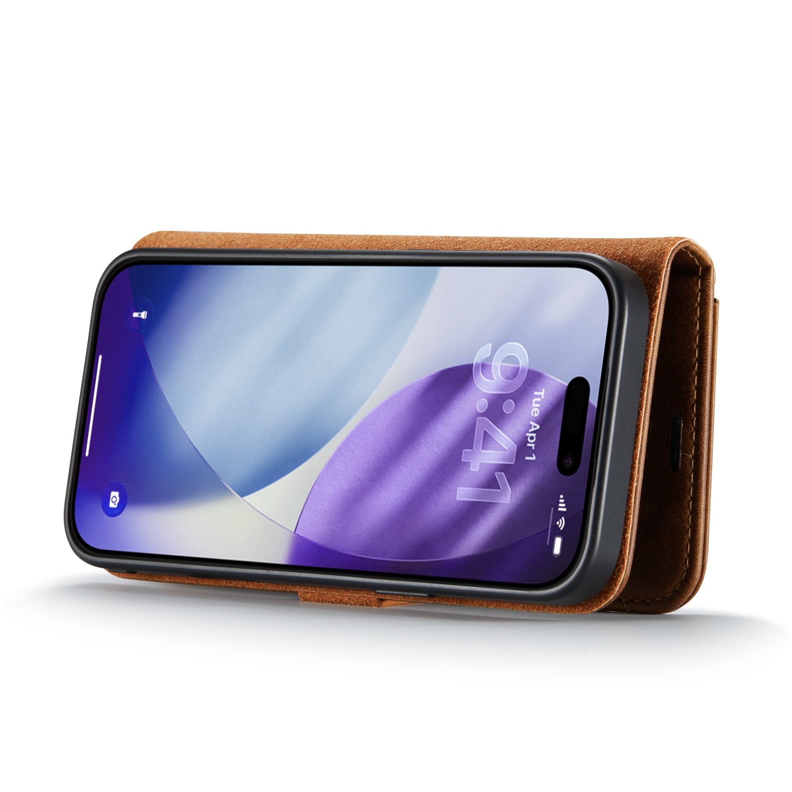 Cartera Magnet Wallet iPhone 17 Pro Max Cognac