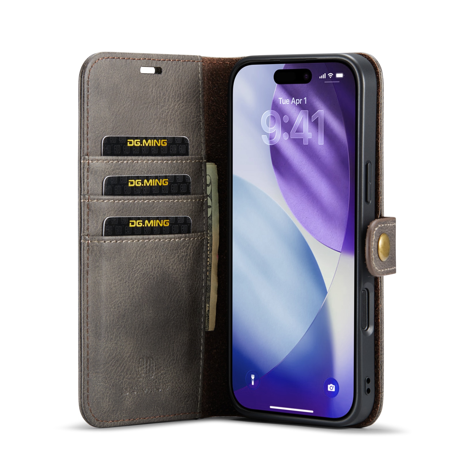 Cartera Magnet Wallet iPhone 17 Pro Max Brown