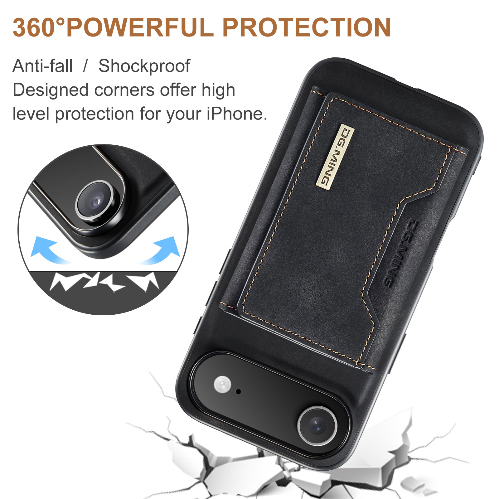 Funda Magnetic Card Slot iPhone 17 Air Negro