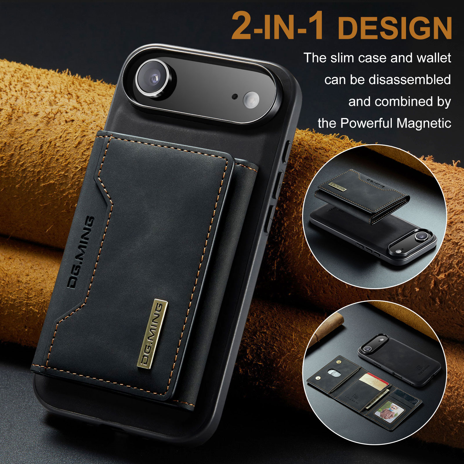 Funda Magnetic Card Slot iPhone 17 Air Negro