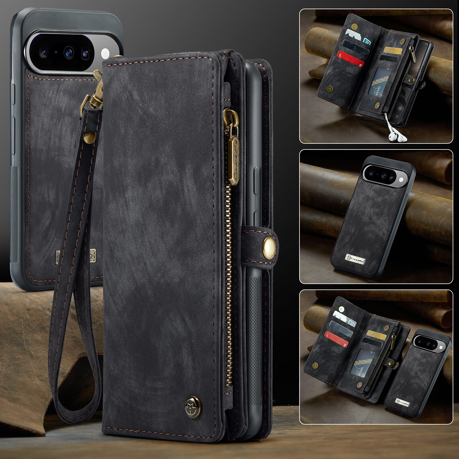 Cartera Multi-Slot Google Pixel 10 Pro Gris