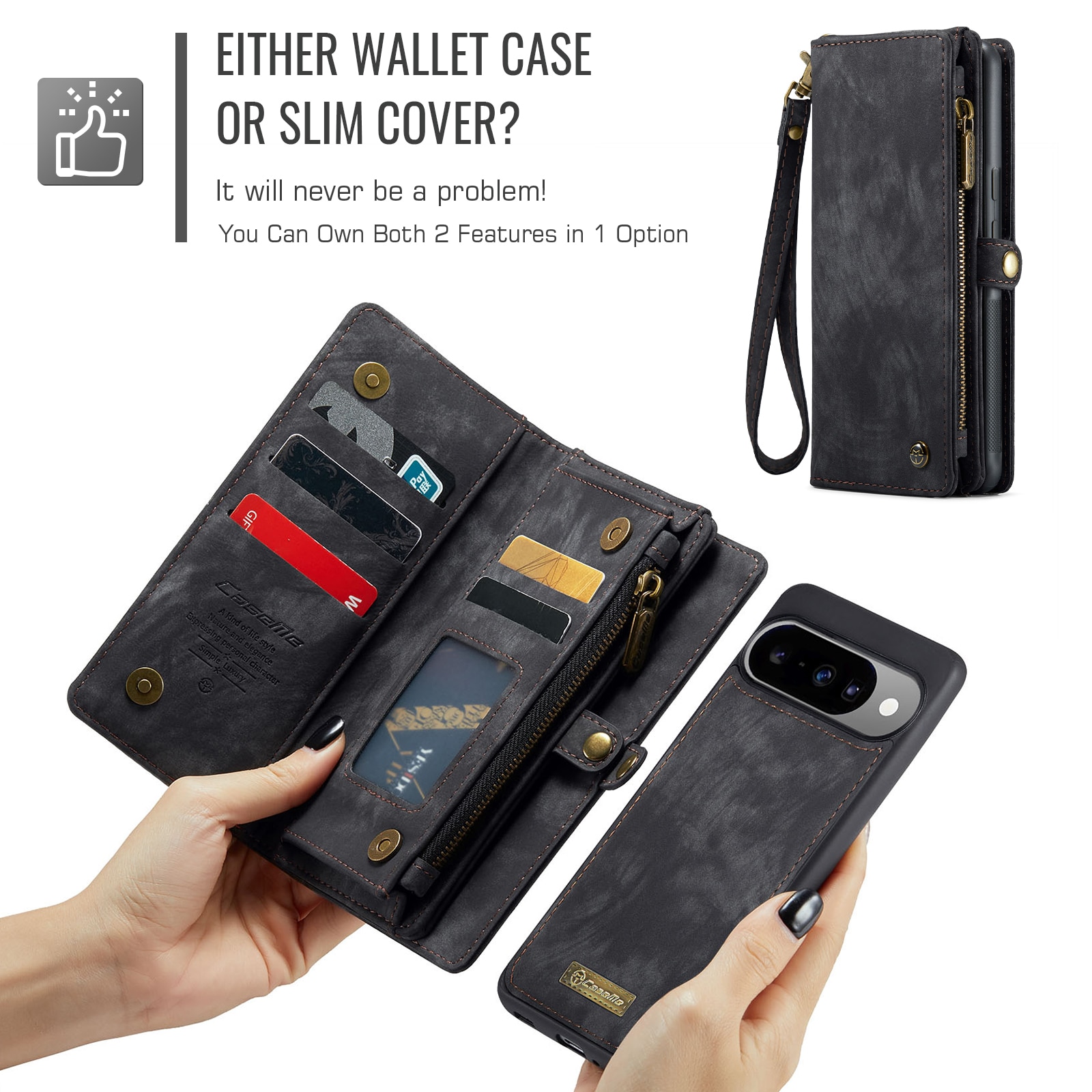 Cartera Multi-Slot Google Pixel 10 Gris