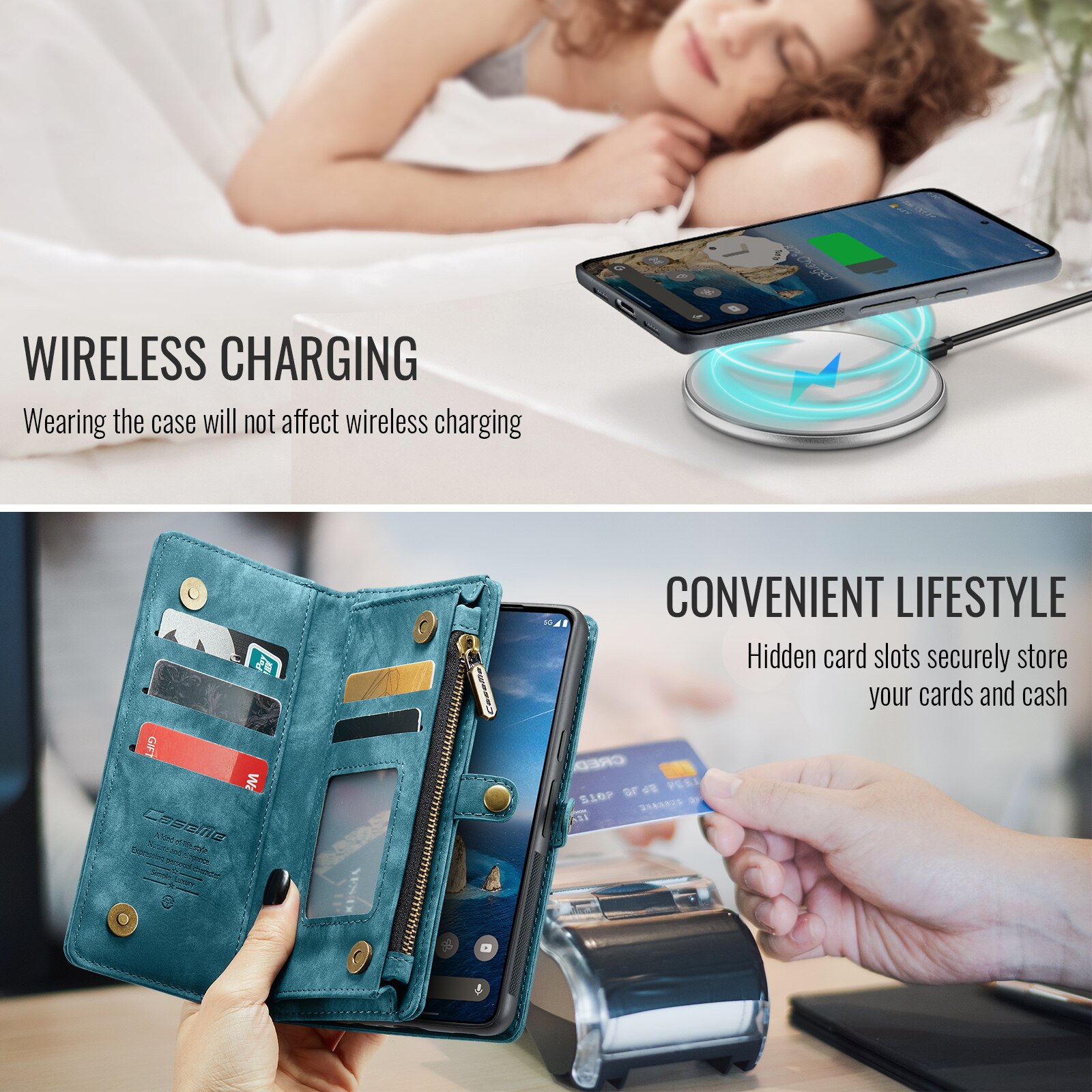Cartera Multi-Slot Google Pixel 10 Azul