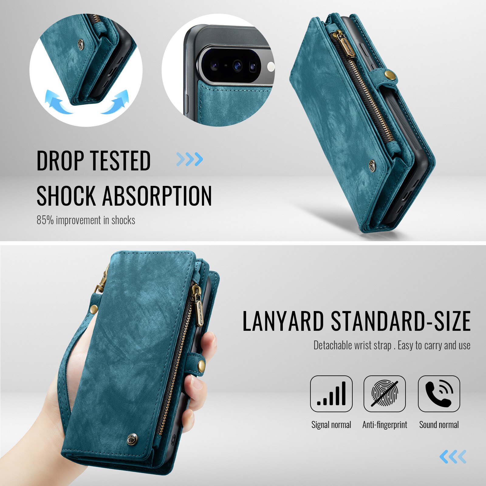 Cartera Multi-Slot Google Pixel 10 Azul