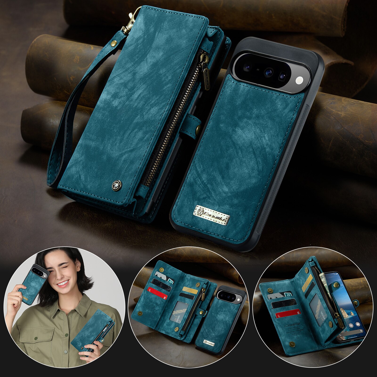Cartera Multi-Slot Google Pixel 10 Pro Azul
