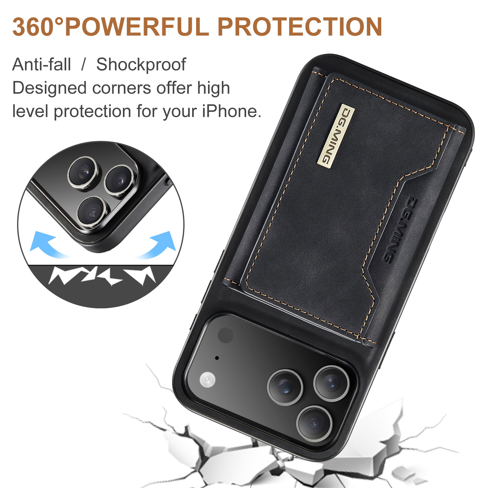 Funda Magnetic Card Slot iPhone 17 Pro Negro