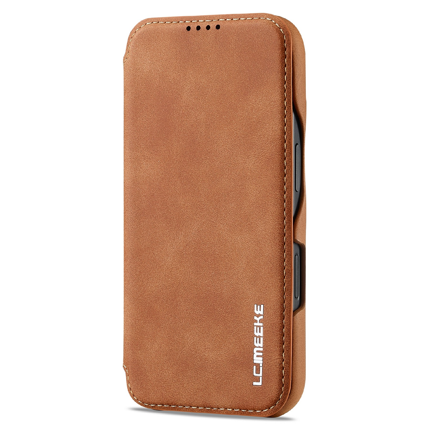 Funda delgada con solapa iPhone 17 Cognac