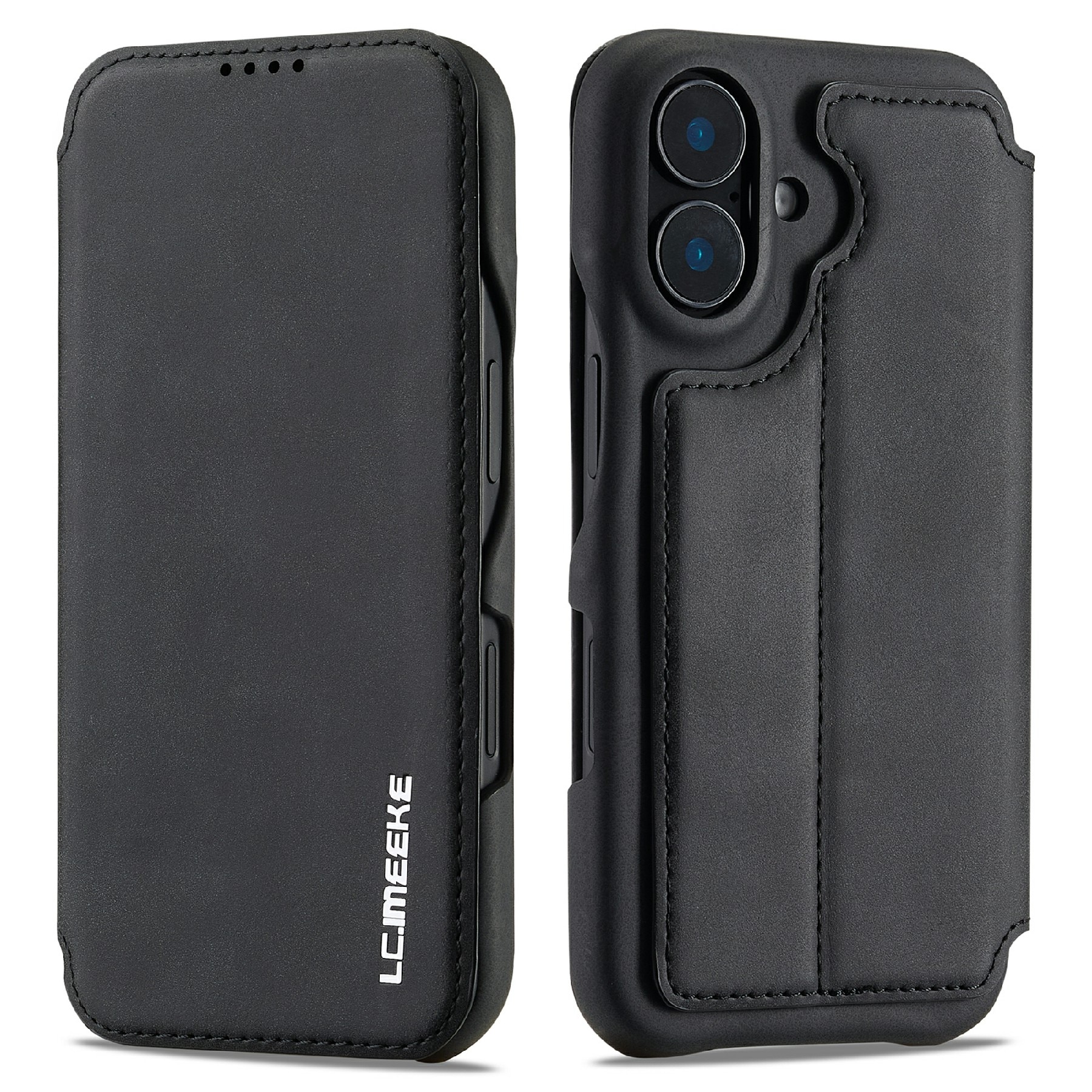 Funda delgada con solapa iPhone 17 negro