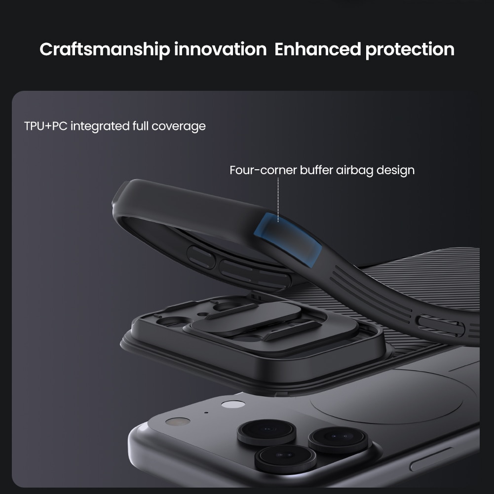 Funda CamShield MagSafe iPhone 17 Pro negro