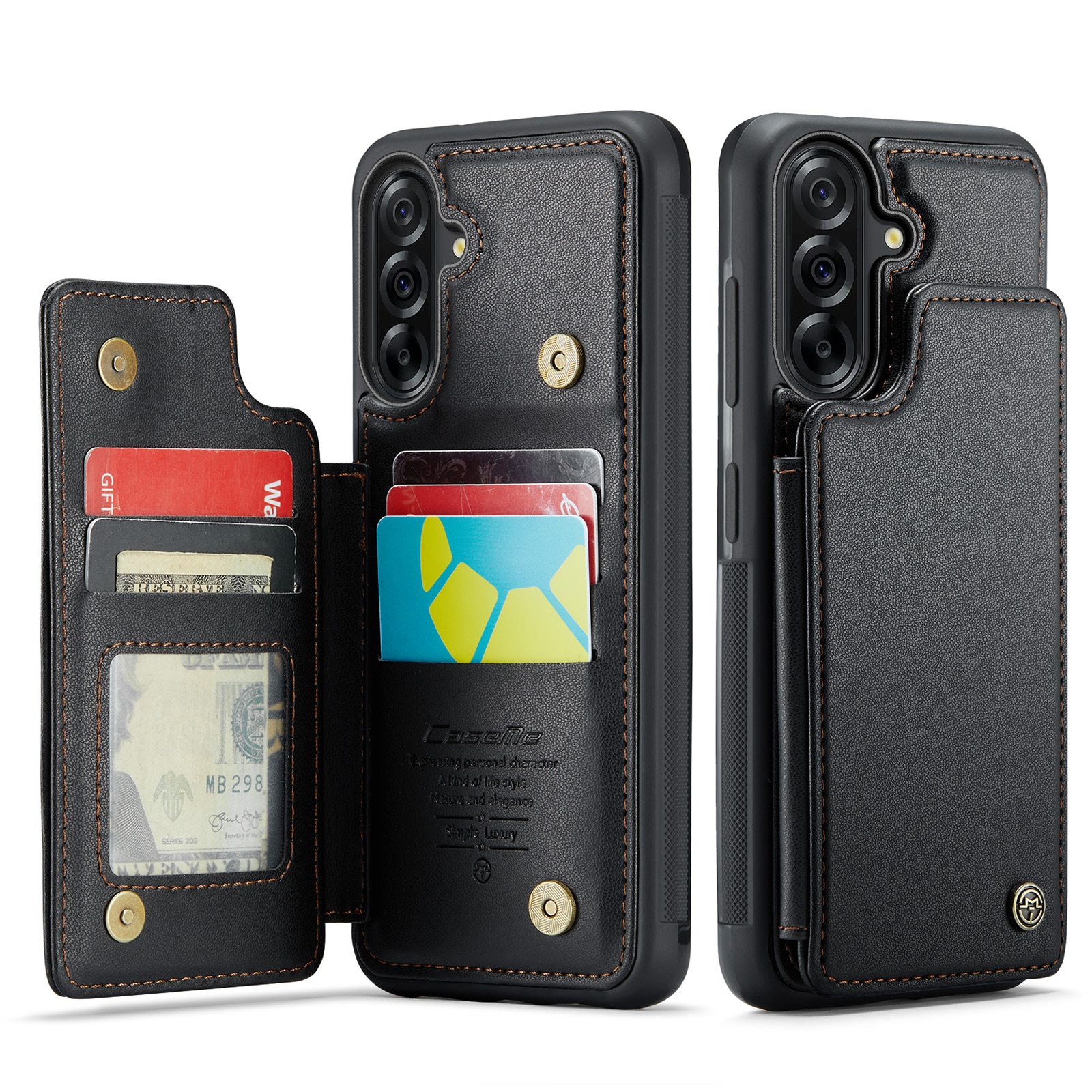 Funda con tarjetero anti-RFID Samsung Galaxy A17 negro