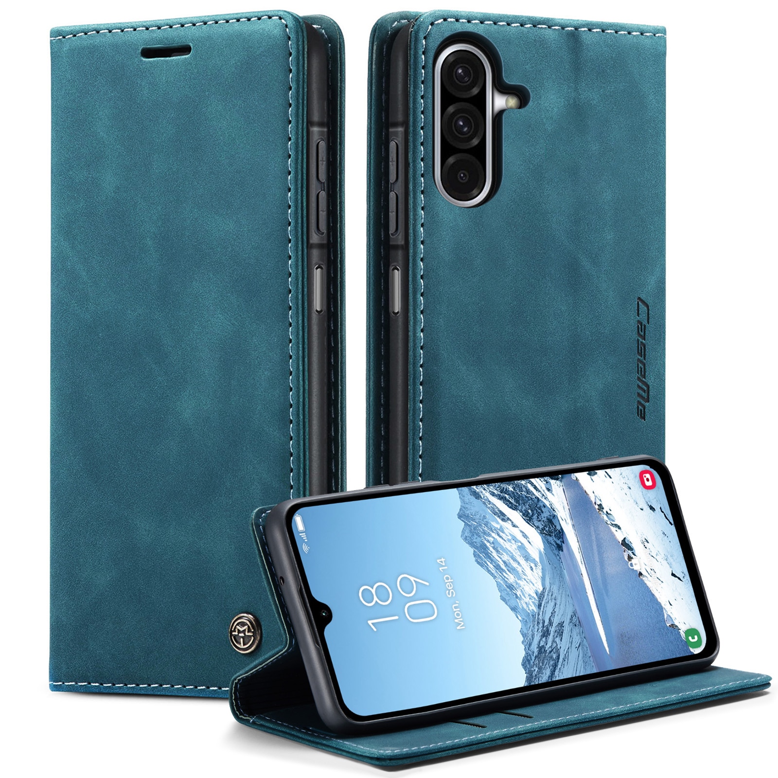 Funda delgada con solapa Samsung Galaxy A17 Azul