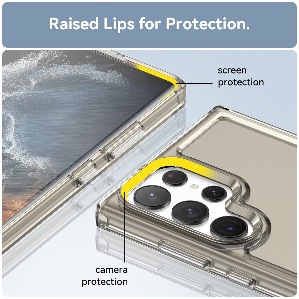 Funda Híbrida Crystal Hybrid Samsung Galaxy S23 Ultra gris