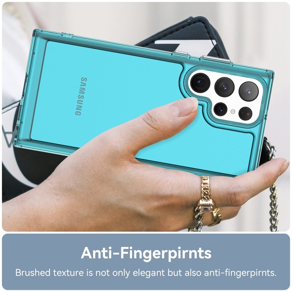 Funda híbrida para Samsung Galaxy S23 Ultra transparente