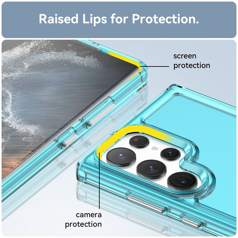 Funda híbrida para Samsung Galaxy S23 Ultra transparente