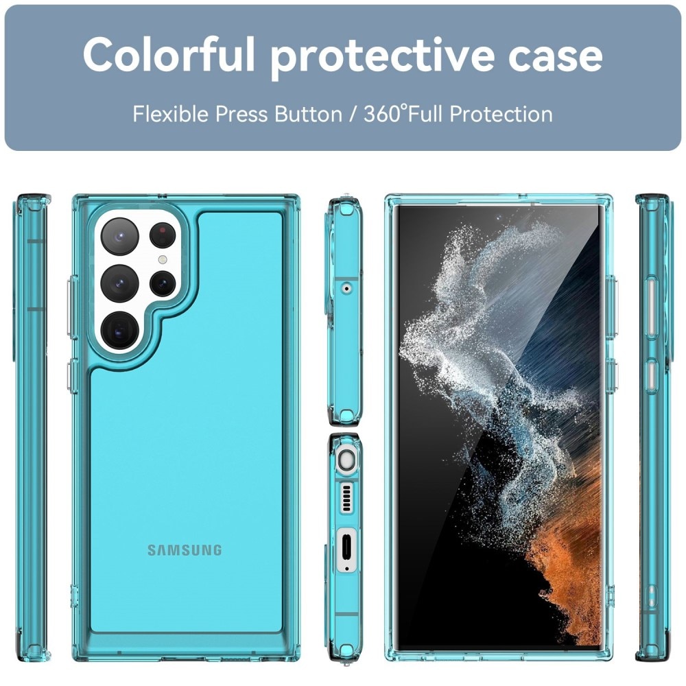 Funda híbrida para Samsung Galaxy S23 Ultra transparente