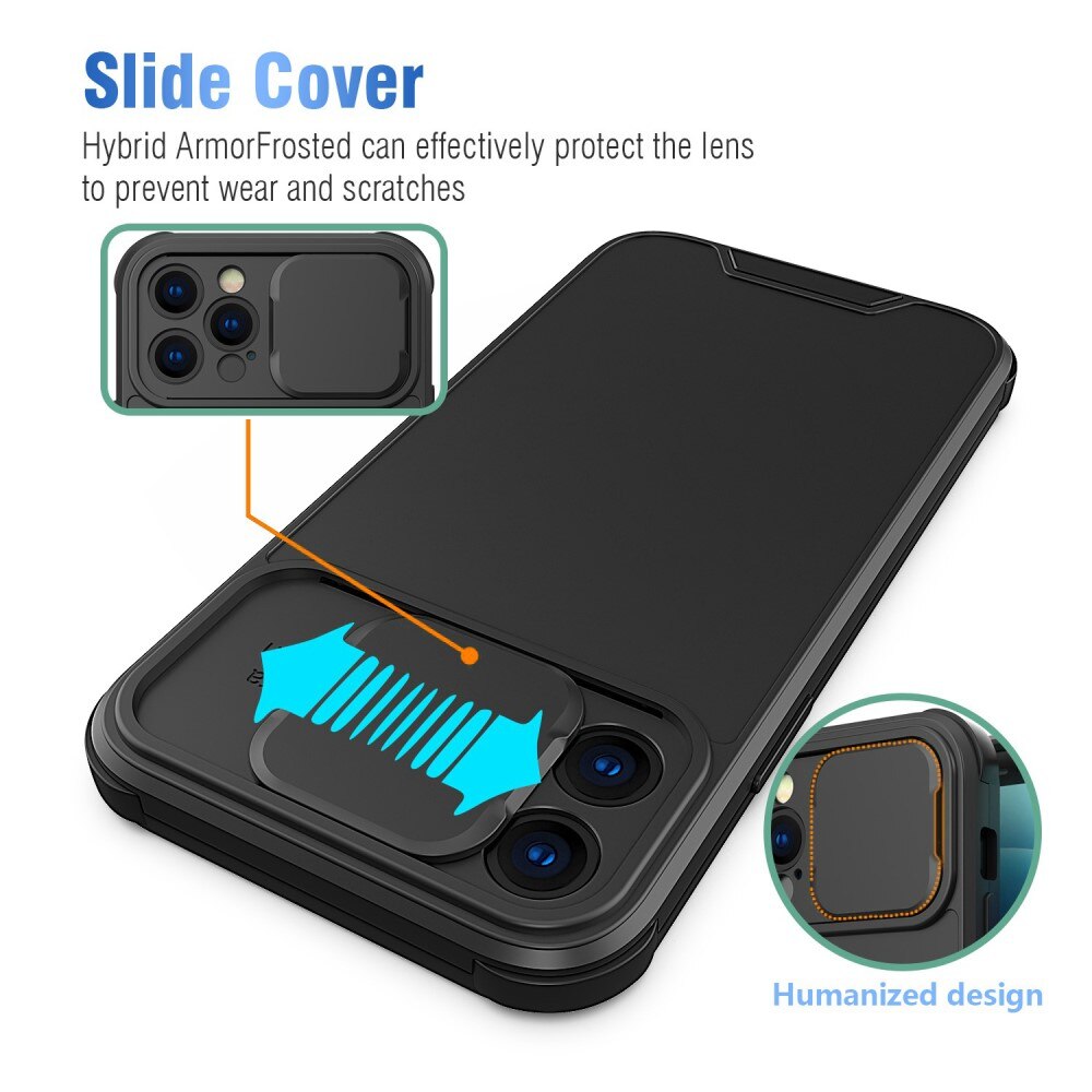 Funda con protección para cámaras iPhone 14 Pro Negro