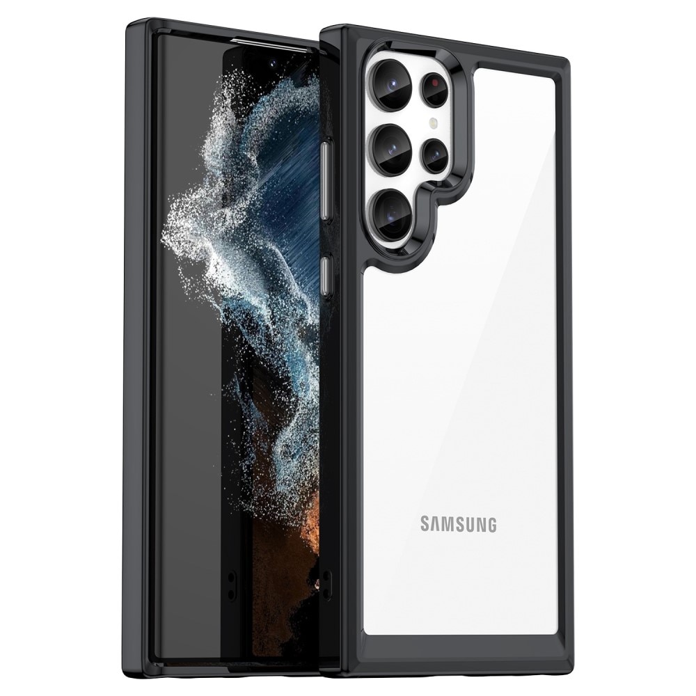 Funda híbrida para Samsung Galaxy S23 Ultra transparente