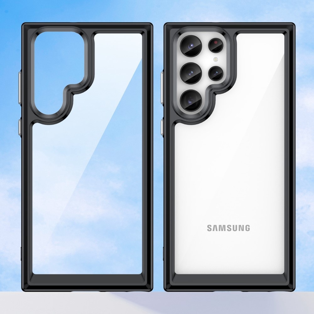 Funda híbrida para Samsung Galaxy S23 Ultra transparente