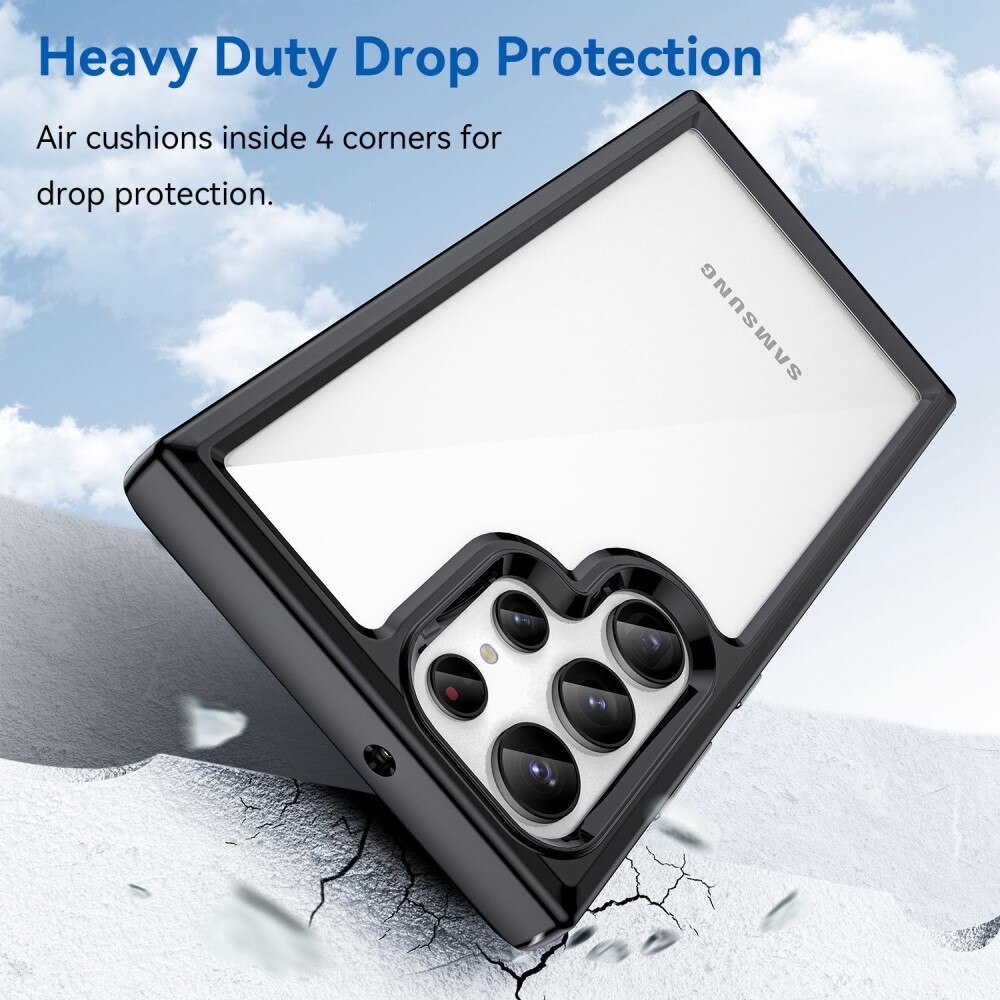 Funda híbrida para Samsung Galaxy S23 Ultra transparente