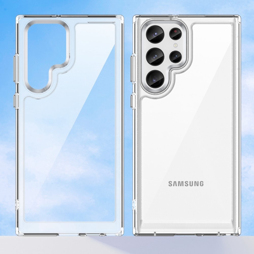 Funda híbrida Crystal Hybrid para Samsung Galaxy S23 Ultra, transparente