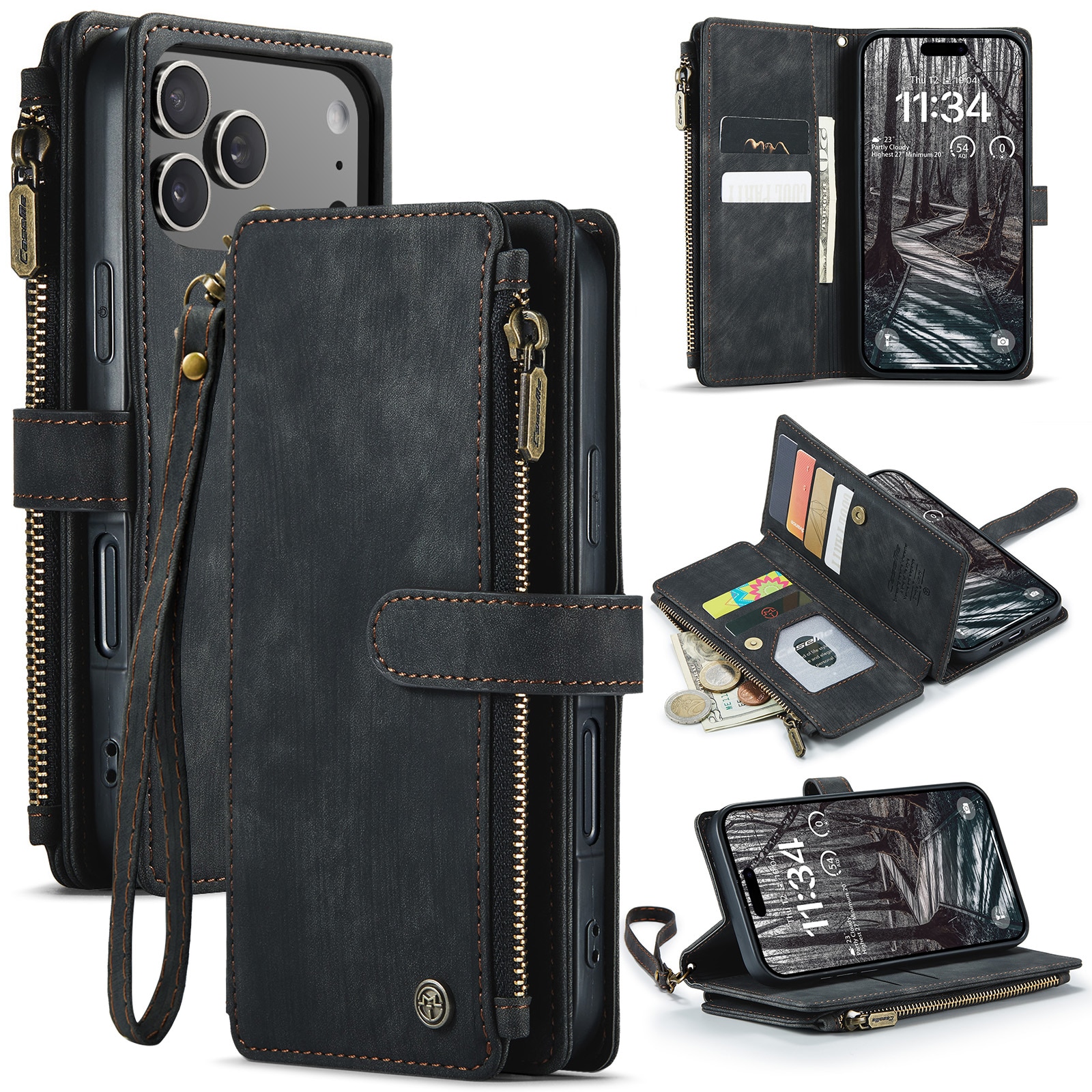 Cartera Multi-Slot iPhone 17 Pro Gris