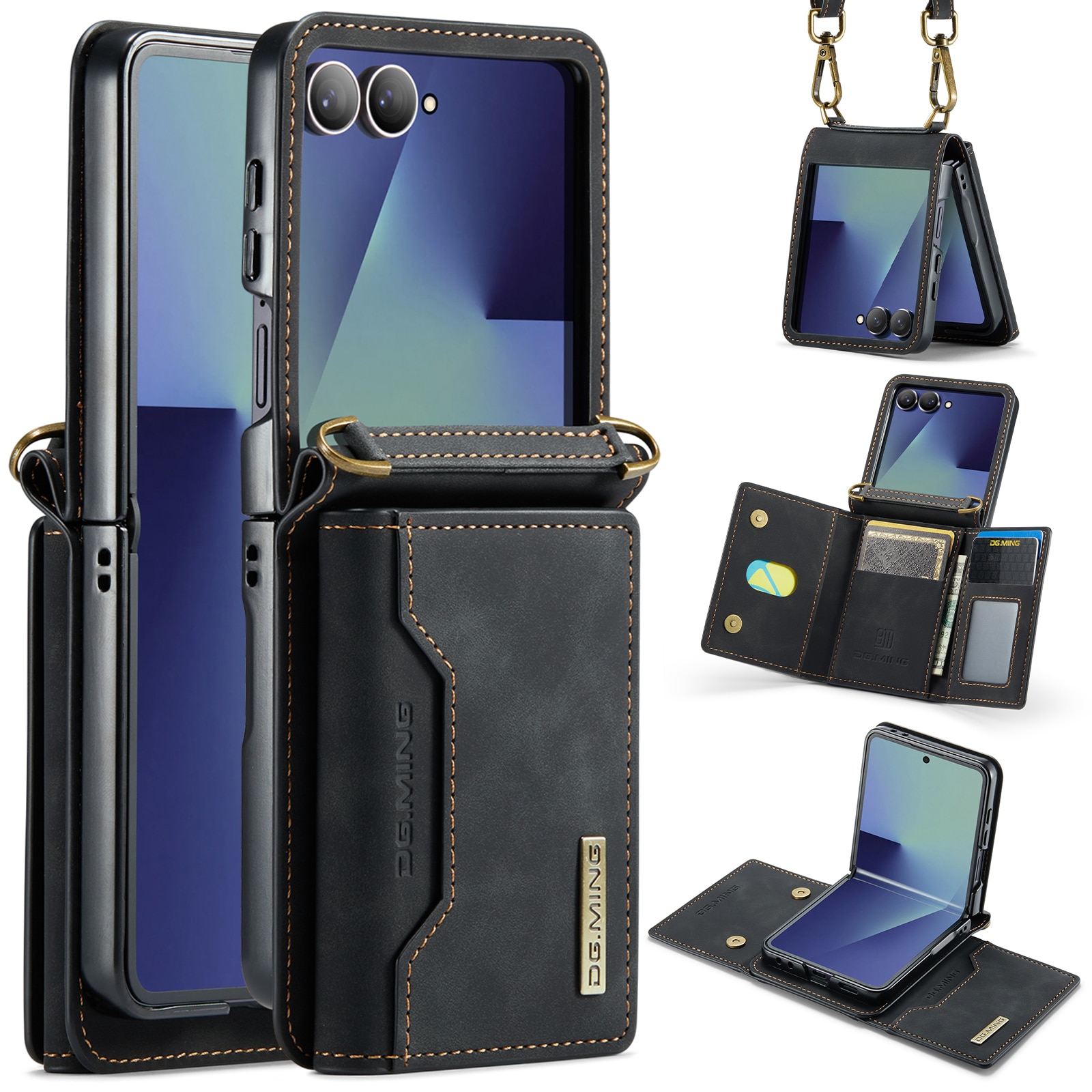 Funda Card Slot Samsung Galaxy Z Flip 7 Negro