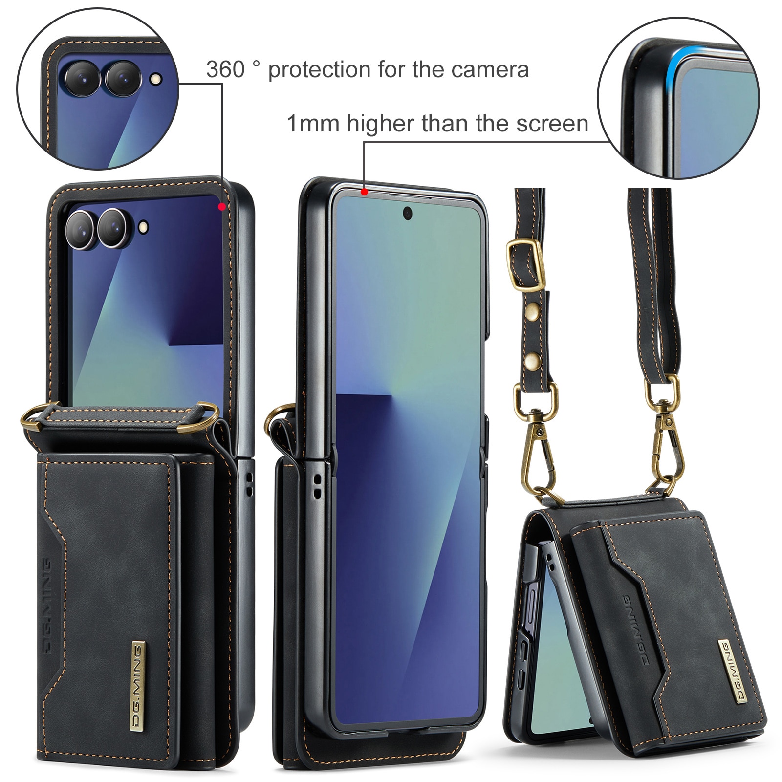 Funda Card Slot Samsung Galaxy Z Flip 7 Negro