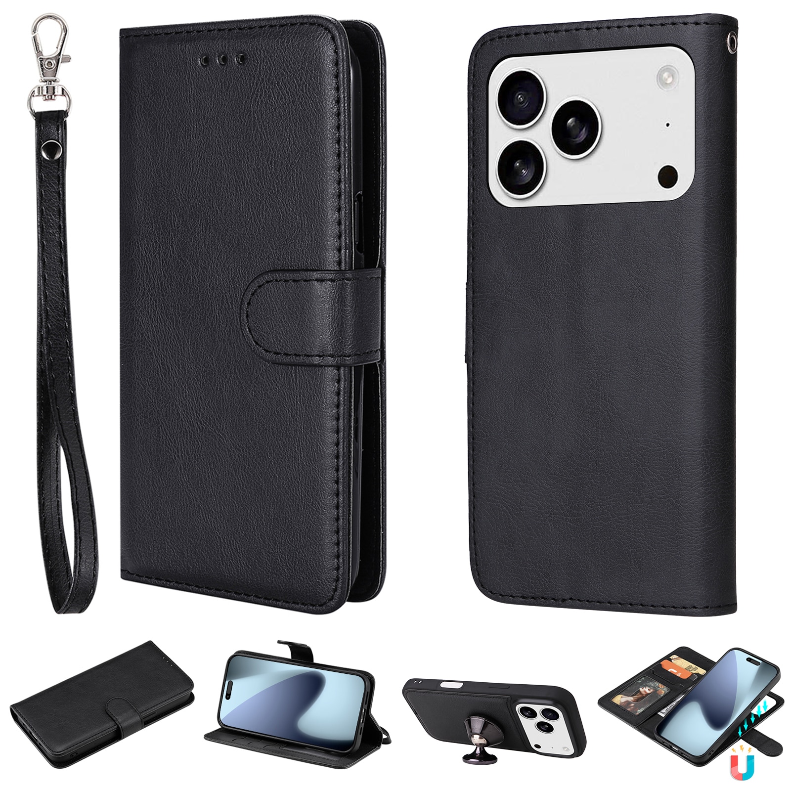 Funda magnética iPhone 17 Pro Negro