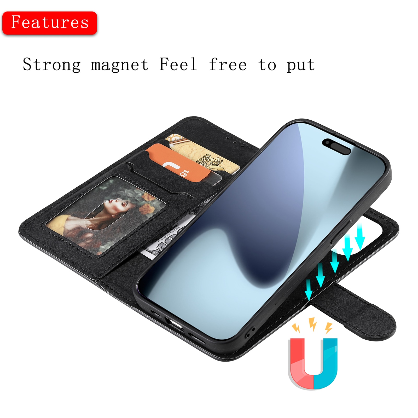 Funda magnética iPhone 17 Pro Negro